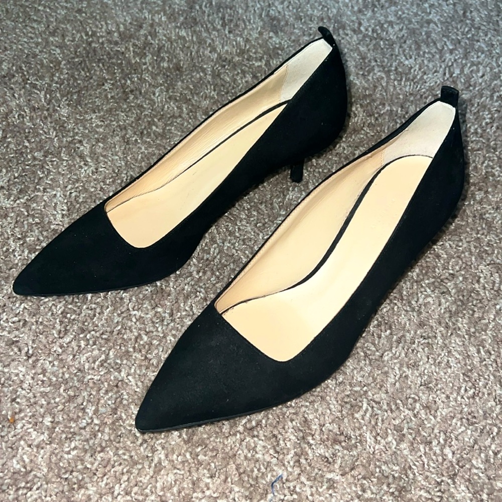 Everlane suede heels
